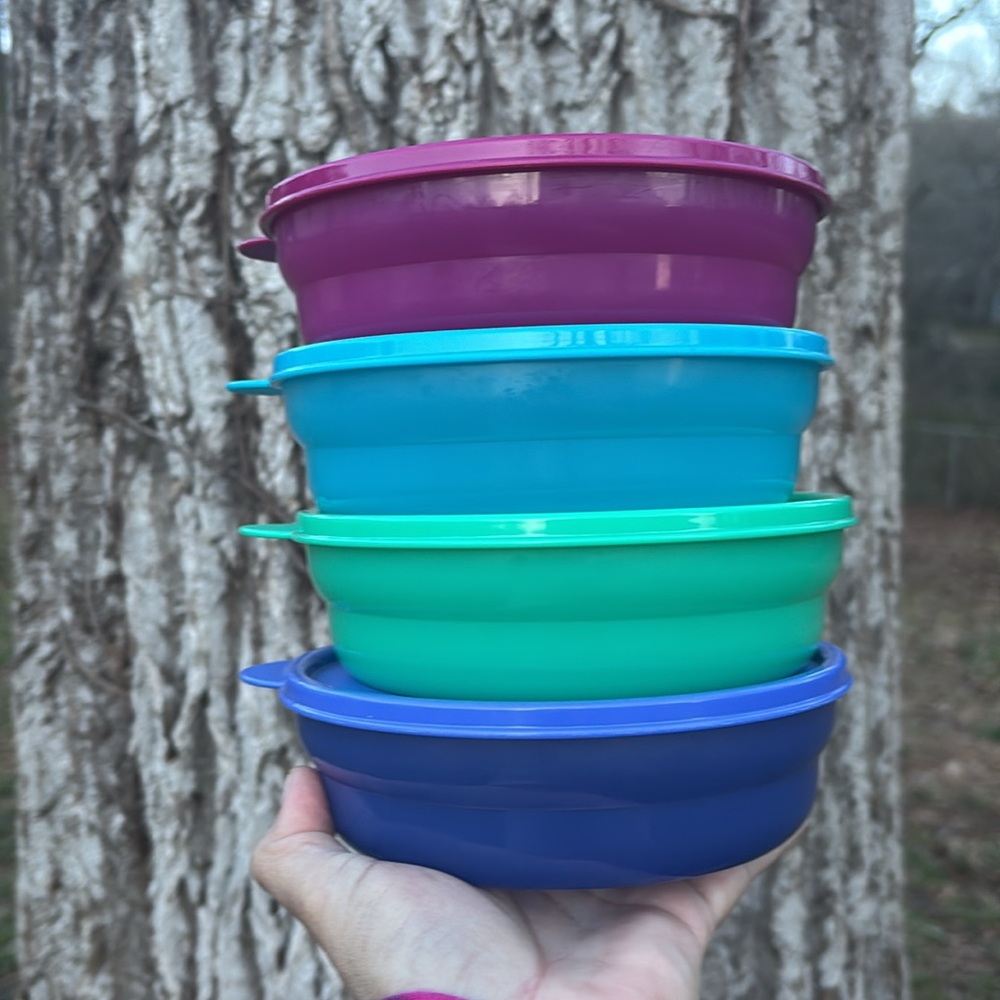 TUPPERWARE CEREAL BOWLS (4 PIECE SET)